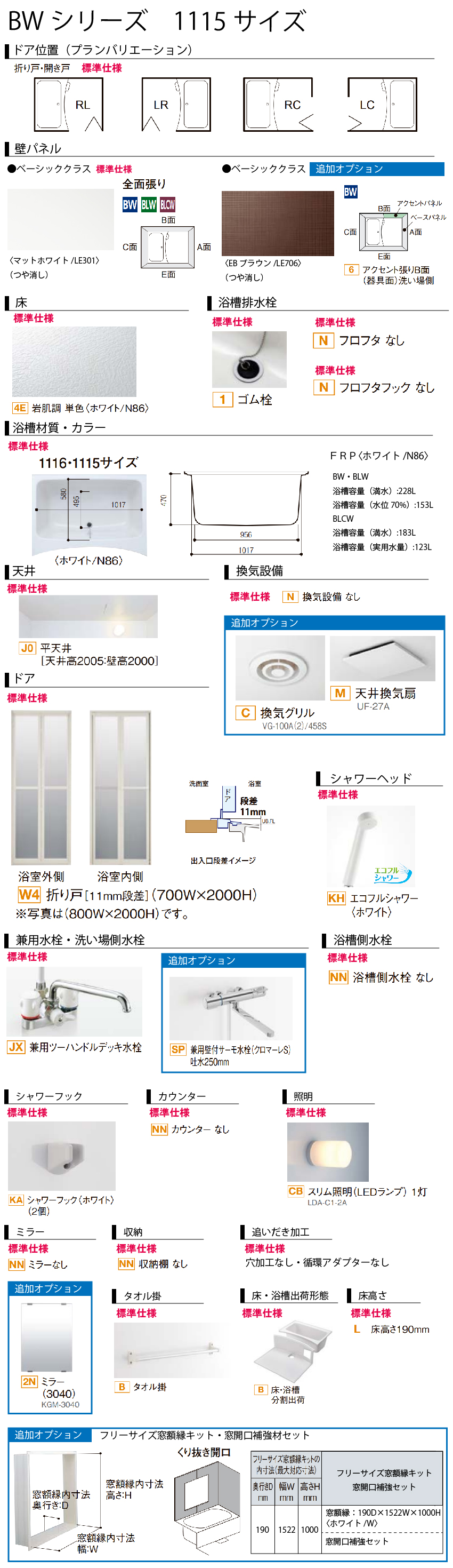 システムバス 集合住宅用ユニットバス BWシリーズ BW 1115サイズ リクシル [lixilbw1115] 浴槽付 メーカー直送 BWシリーズ  コンパネ屋 本店