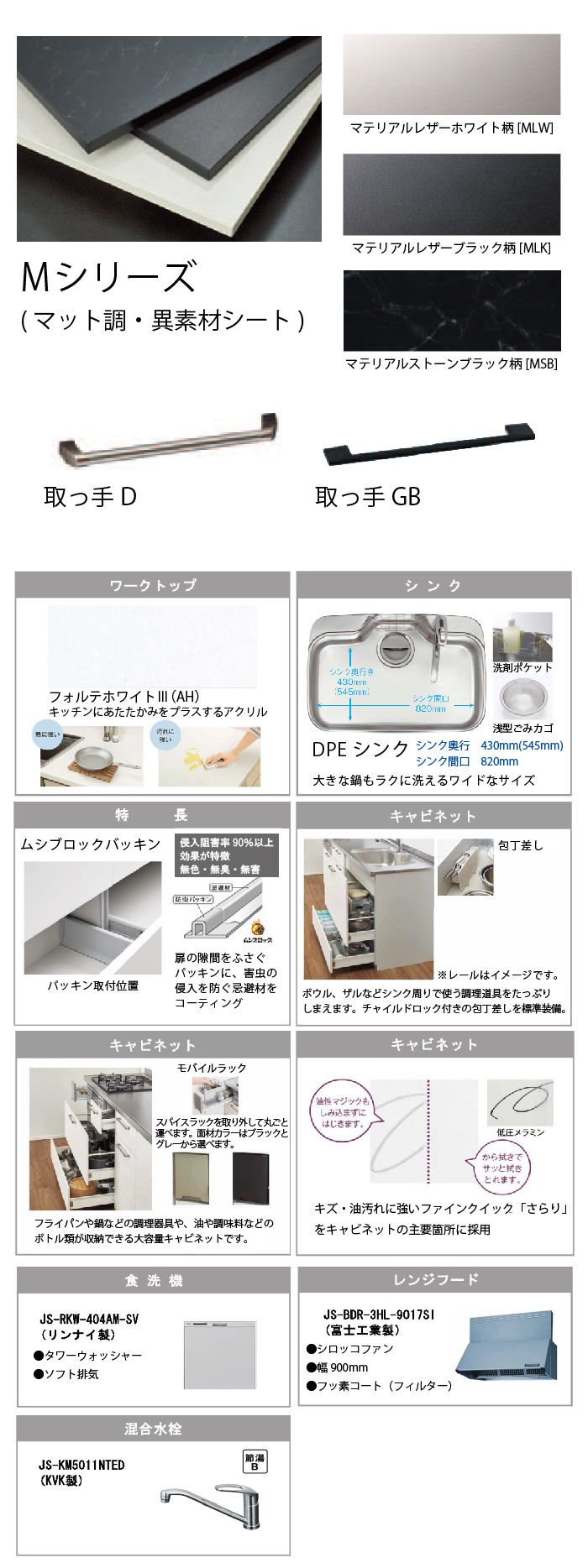 永大産業 システムキッチン ラポッテ Lapotte 間口2550mm I型 グループ2 奥行65cm 食洗器付きメーカー直送 I型W2550  コンパネ屋 本店