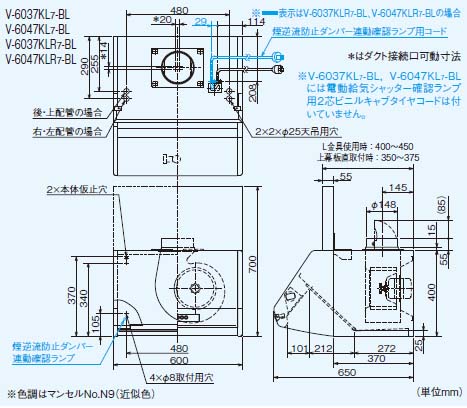 u[X`([`)Wt[ht@ BLFiW^Cv 70cm CVb^[ÃvOt OH MITSUBISHI [V-6037KLR7-BL]