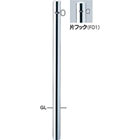 s[ Ԏ~ 60.5(t1.5)~H850mm J[:XeX [PA-7U-F01] T|[ 󒍐Yi LZs [1