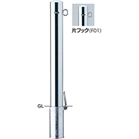 s[ Ԏ~ 101.6(t2.0)~H850mm J[:XeX [PA-11SF-F01] T|[ 󒍐Yi LZs [1 [J[