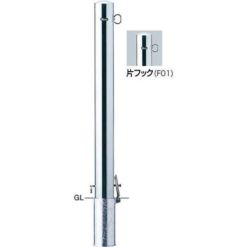 s[ Ԏ~ 400 101.6(t2.0)~H1000mm J[:XeX [PA-11SK4-F01] T|[ 󒍐Yi LZs [1 [J[