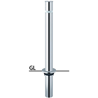 t^[ Ԏ~ 76.3(t2.0)~H700mm J[:XeX [LA-8UC-E] T|[ 󒍐Yi LZs [1 [J[