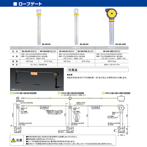 [vQ[g [RG-100-PSK] 101.6(t2.0)~H1060mm T|[ 󒍐Yi LZs [1 [J[