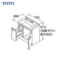 TOTO VV[Y ʉϑ ̂ Јo^Cv(ot) Ԍ750 [LDPB075BJGEN2*] ʒn [J[