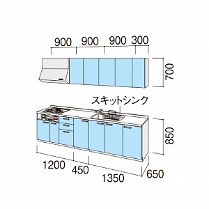 NV VXeLb` VGS Ԍ300cm W3000mm ǕtI^ s65cm Jv O[v1 [J[