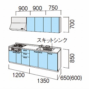 NV VXeLb` VGS Ԍ255cm W2550mm ǕtI^ s65cm Jv O[v1 [J[