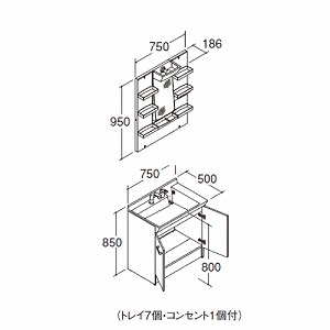 ʉϑ PV NV LIXIL [MPV1-751YJ{PV1N-750VP1H] Ԍ750 1ʋ ~߃R[gȂ S1800 2nh 4gԔz [J[