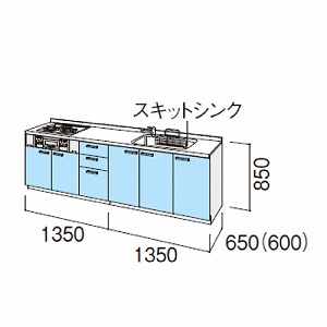 NV VXeLb` VGS ̂ Ԍ270cm W2700mm ǕtI^ s65cm Jv O[v2  [J[