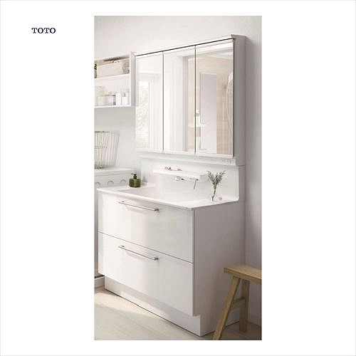 TOTO 洗面化粧台 オクターブ間口1650mm 三面鏡 ワイドLED照明