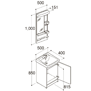 ʉϑ Itg Ԍ750mm Zbgv NV LIXIL 󒍐Yi zCg4tԔz [J[