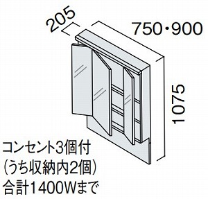 ʉϑ V[CX^_[hD530 1900mmp/750mm XLED3ʋ ~hpl pi\jbN Panasonic [GQC075FVDT] ~[̂