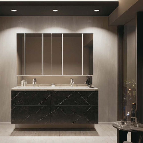 洗面化粧台 ELEENA エリーナ 間口165cm タカラスタンダード 3面鏡 2段