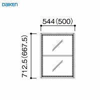 [EChE FIX^Cv ؘg 2i1 匚 DAIKEN [FIXMIKI21] W544~H712.5mm 󒍐Yi @ll菤i [J[