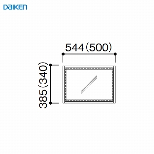 [EChE FIX^Cv Œg154 1i1 544 匚 DAIKEN [FIXKT15411544] W544~H385mm 󒍐Yi @ll菤i [J[