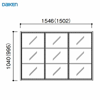 [EChE FIX^Cv ؘg 3i3 匚 DAIKEN [FIXMIKI33] W1546~H1040mm 󒍐Yi @ll菤i [J[