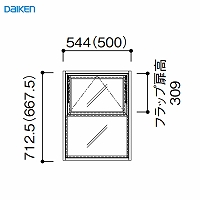 [EChE tbv^Cv ؘg 2i1 匚 DAIKEN [FLPMIKI21] W544~H712.5mm 󒍐Yi @ll菤i [J[