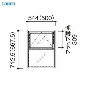 [EChE tbv^Cv Œg113 2i1 匚 DAIKEN [FLPKT11321] W544~H712.5mm 󒍐Yi @ll菤i [J[