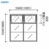 [EChE tbv^Cv ؘg 3i2 匚 DAIKEN [FLPMIKI32] W1045~H1040mm 󒍐Yi @ll菤i [J[