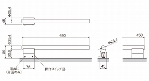 y[J[zHOT-eRACK zbgC[bN Eh^Cv 450mm Ў^   [HER1-RD450/1S-WC] ^IEH[}[ ^Iq[^[ CmxbNX