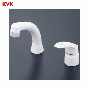 洗面水栓 シングルレバー式洗髪シャワー KVK [KM8007] シャワー引出し
