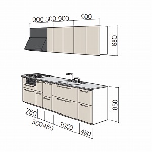 VXeLb` UENb\ TOTO Ԍ300cm 3000mm I^ s65cm {v O[v2AE2B  H@ [J[