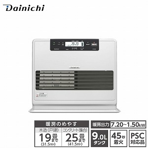 ダイニチ Dainichi 石油ファンヒーター  FW-72DX6-W ホワイト