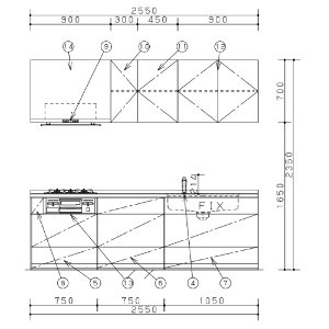 VXeLb` LNX OI ߃v Ԍ255cm W2500mm pi\jbN [lclassplan01] O[h20  [J[