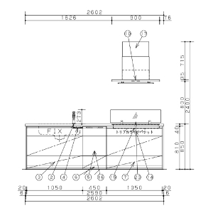 VXeLb` LNX AChv Ԍ255cm W2500mm pi\jbN [lclassplan05] O[h20 gvChIH H@t [J[