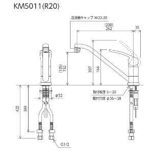  ~jLb`pVOo[ KVK [KM5011R20] VO(200mmpCvt)