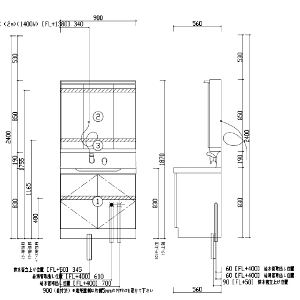 ʉϑ EJ gNX TOCLAS [MBU0753MB+YEAE075RACEWW1] Ԍ750mm 3ʋ Јo ^Ɩt J[FzCg [J[