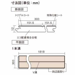 xeBXtA[ gvR[g `F[(V[g) pi\jbN Panasonic [KESV2TCY] 6(3.3m2) 303mm1818mm