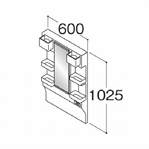 ʉϑ ϋ HVV[Y 1ʋ Ԍ600mm nEXebN [HVM-L600HM-1A-HG] ~߃q[^[t [J[