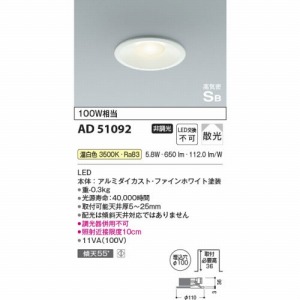 LED_ECg CSB` RCY~ koizumi [KAD51092] F 񒲌 100 LEDs 핹ps dCHKv Ɩ