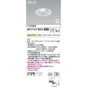 LED_ECg hJ^ lZTt CSB` RCY~ koizumi [KAD7141W35] F 񒲌 100 LEDs 핹ps dCHKv Ɩ