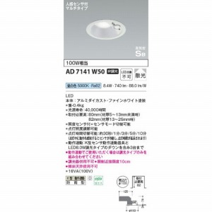 LED_ECg hJ^ lZTt CSB` RCY~ koizumi [KAD7141W50] F 񒲌 100 LEDs 핹ps dCHKv Ɩ