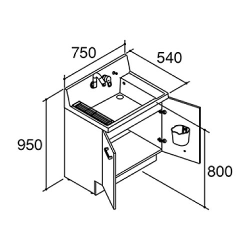 o ʉϑ sA Ԍ750mm ̂ NV LIXIL [AR3N-755SY/LD2H] ʒndl NG_[N ^Cv VOo[V[