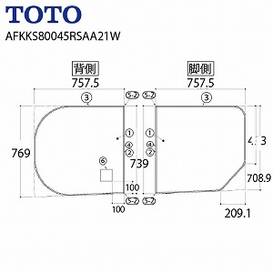 Cӂ Cӂ1600EhfMCWR TOTO [AFKKS80045RSAA21W][QT