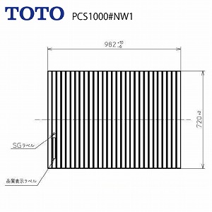 Cӂ yʃVb^[ ӂ OF982~720mm TOTO [PCS1000#NW1] PCS1000#N11 PCS1000#NW1[QT