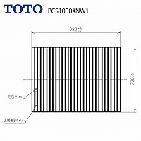 Cӂ yʃVb^[ ӂ OF982~720mm TOTO [PCS1000#NW1] PCS1000#N11 PCS1000#NW1[QT