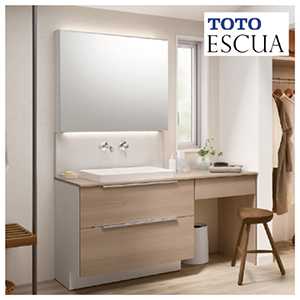 ʉϑ GXNA Ԍ1500mm TOTO [ESCUA07] ~[ʋ(E㉺ԐڏƖEF@\t) Zbgv [J[