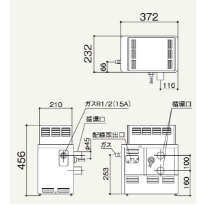 �����o�� �K�X�ӂ낪�� GSY�V���[�Y �s�s�K�X ���O�ݒu���u�` �m�[���c NORITZ [GSY-132D-13A] �^�C�}�[�t�ӂ냊���R��(�{�̓��t) �Ǖ���p�ӂ늘 �z��3�����ύX��