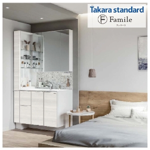 ���ʉ��ϑ� �t�@�~�[���@�Ԍ�105mm �^�J���X�^���_�[�h [Famile08] �t���b�g�J�E���^�[ �l���嗝��(�}�b�g)�z���C�g �Z�b�g�v����