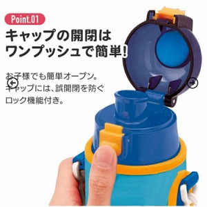 ���b�N�t�����v�b�V���_�C���N�g�X�e�����X�{�g�� �E�G�b�g���n�{�g���J�o�[�t 470ml �� �X�P�[�^�[ Skater [4973307376054] KSDC4