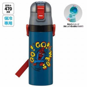 ���y�ʃR���p�N�g���b�N�t�����v�b�V���_�C���N�g�X�e�����X�{�g�� 470ml SPIDER-MAN�X�p�C�_�[�}�� MARVEL �X�P�[�^�[ Skater [4973307665974] SDC4