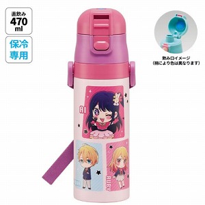 ���y�ʃR���p�N�g���b�N�t�����v�b�V���_�C���N�g�X�e�����X�{�g�� 470ml �����̎q �X�P�[�^�[ Skater [4973307674112] SDC4