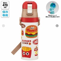 ���y�ʃR���p�N�g���b�N�t�����v�b�V���_�C���N�g�X�e�����X�{�g�� 470ml �o�[�K�[�R���N�X BURGER CONX �X�P�[�^�[ Skater [4973307725623] SDC4