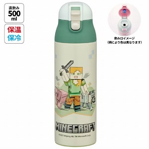 ���b�N�t�����v�b�V���X�e�����X�}�O�{�g�� 500ml  Minecraft Explore More �}�C���N���t�g �X�P�[�^�[ Skater [4973307663819] SDPC5