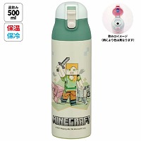 ���b�N�t�����v�b�V���X�e�����X�}�O�{�g�� 500ml  Minecraft Explore More �}�C���N���t�g �X�P�[�^�[ Skater [4973307663819] SDPC5