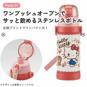 3D���b�N�t�����v�b�V���_�C���N�g�{�g�� 480ml �n���[�L�e�B ����^�C�� �T�����I �X�P�[�^�[ Skater [4973307482403] SDPV5